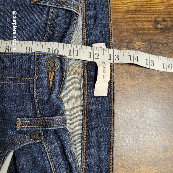 Vtg Levi's Jeans 12 Bootcut High Rise Medium Dark Wash Stretch Denim Western - Picture 8 of 12